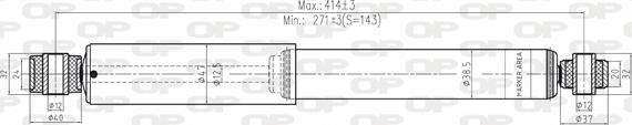 Open Parts SAB8147.32 - Амортизатор autocars.com.ua