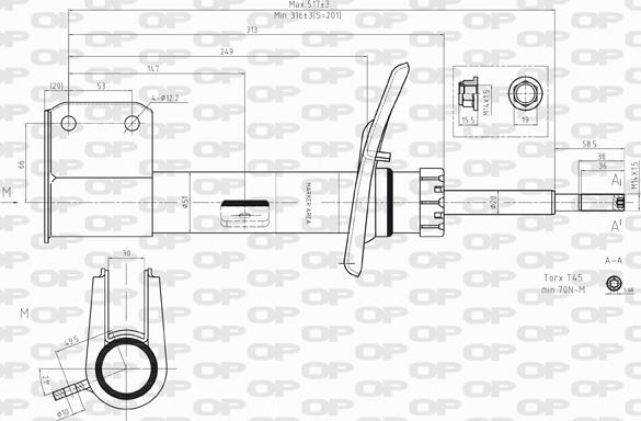 Open Parts SAB8151.31 - Амортизатор autocars.com.ua