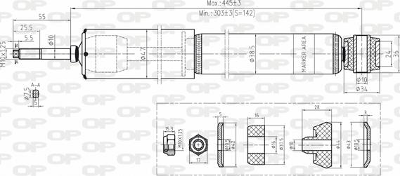 Open Parts SAB8153.32 - Амортизатор autocars.com.ua