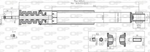 Open Parts SAB8168.32 - Амортизатор autodnr.net