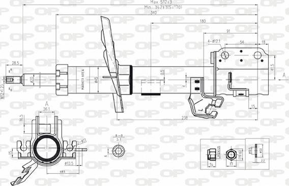 Open Parts SAB8174.31 - Амортизатор autocars.com.ua