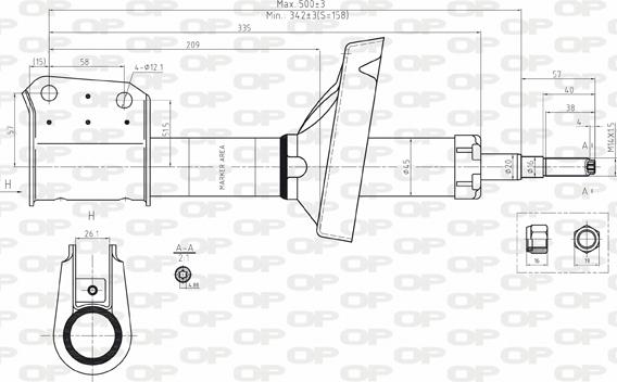 Open Parts SAB8185.31 - Амортизатор autocars.com.ua