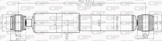 Open Parts SAB8198.32 - Амортизатор autocars.com.ua