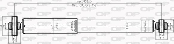 Open Parts SAB8204.32 - Амортизатор autocars.com.ua