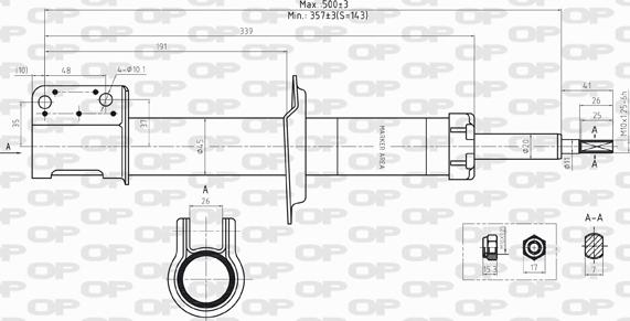 Open Parts SAB8206.31 - Амортизатор autocars.com.ua
