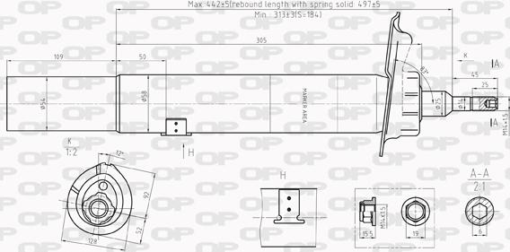 Open Parts SAB8208.31 - Амортизатор autocars.com.ua