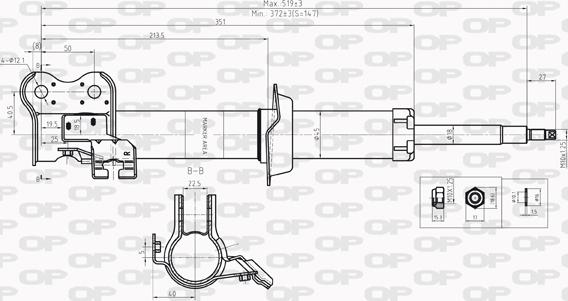 Open Parts SAB8209.31 - Амортизатор autocars.com.ua