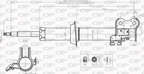 Open Parts SAB8210.31 - Амортизатор autocars.com.ua