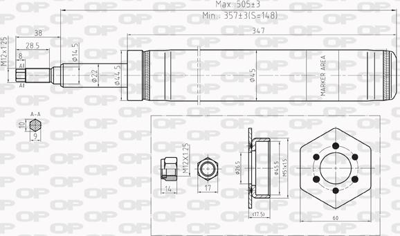 Open Parts SAB8212.31 - Амортизатор autodnr.net