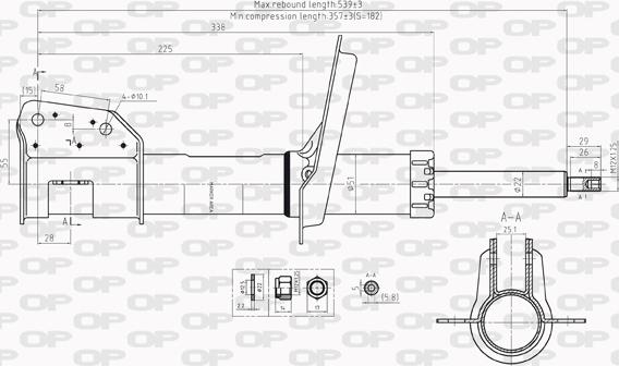 Open Parts SAB8216.31 - Амортизатор autocars.com.ua