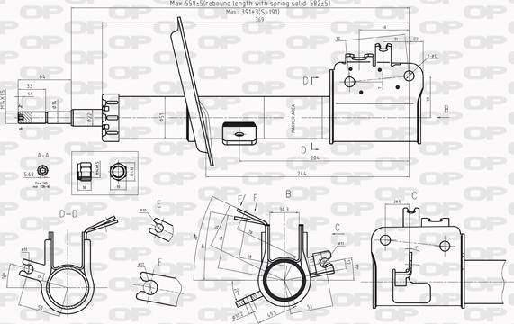 Open Parts SAB8218.31 - Амортизатор autocars.com.ua