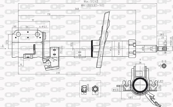 Open Parts SAB8220.31 - Амортизатор autocars.com.ua