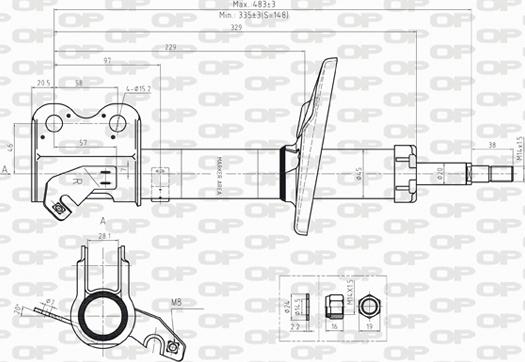 Open Parts SAB8236.31 - Амортизатор autocars.com.ua