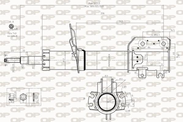 Open Parts SAB8248.31 - Амортизатор autocars.com.ua