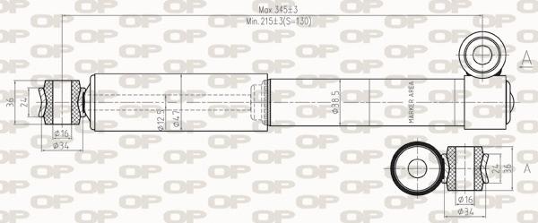 Open Parts SAB8253.32 - Амортизатор autocars.com.ua