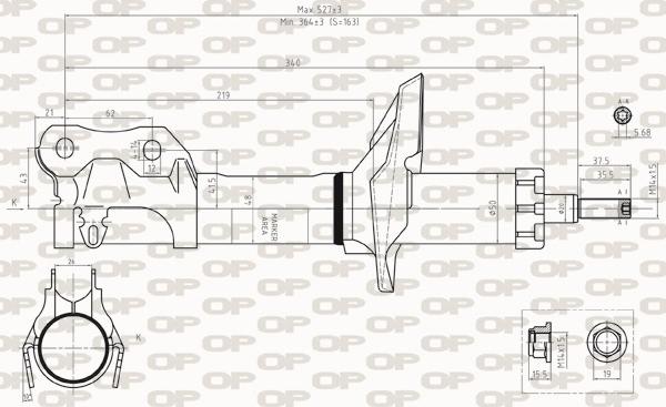 Open Parts SAB8256.31 - Амортизатор autocars.com.ua