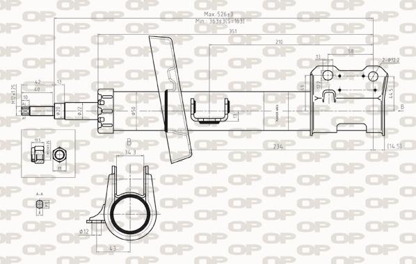 Open Parts SAB8268.31 - Амортизатор autocars.com.ua