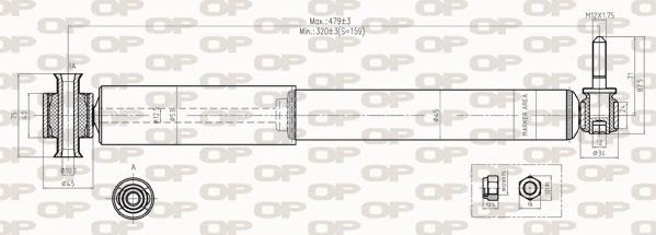 Open Parts SAB8271.32 - Амортизатор autocars.com.ua