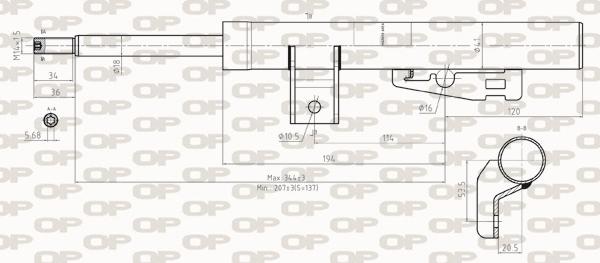 Open Parts SAB8277.31 - Амортизатор autocars.com.ua