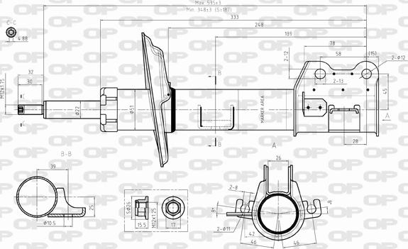 Open Parts SAB8299.31 - Амортизатор autocars.com.ua