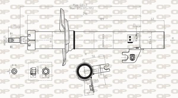 Open Parts SAB8305.31 - Амортизатор autocars.com.ua