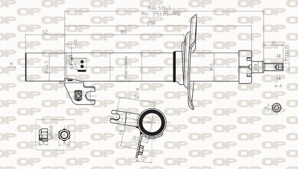 Open Parts SAB8306.31 - Амортизатор autocars.com.ua