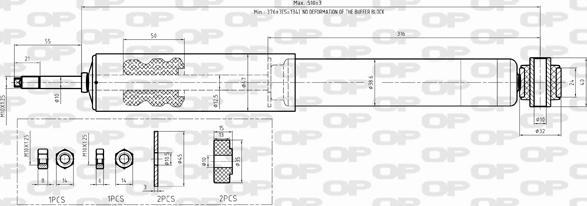 Open Parts SAB8316.32 - Амортизатор autocars.com.ua