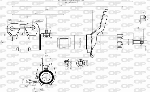 Open Parts SAB8322.31 - Амортизатор autocars.com.ua