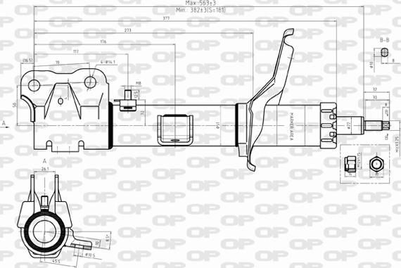 Open Parts SAB8325.31 - Амортизатор autocars.com.ua