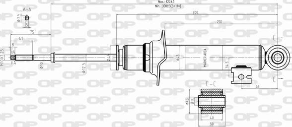 Open Parts SAB8333.31 - Амортизатор autocars.com.ua