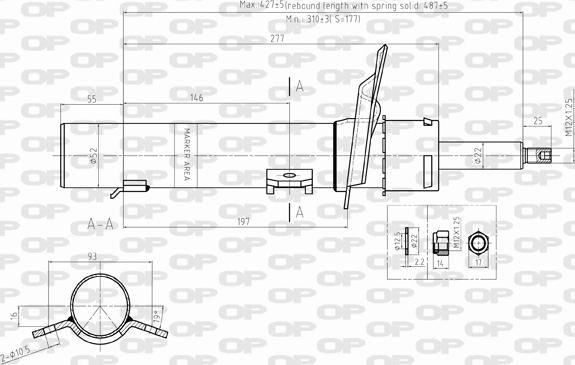 Open Parts SAB8347.31 - Амортизатор autocars.com.ua