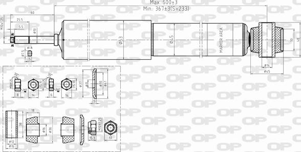 Open Parts SAB8353.32 - Амортизатор autocars.com.ua