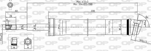 Open Parts SAB8354.31 - Амортизатор autocars.com.ua