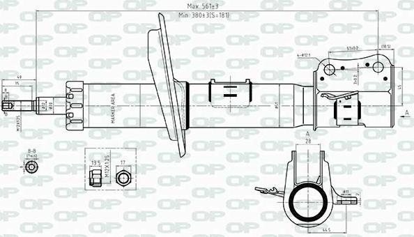 Open Parts SAB8364.31 - Амортизатор autocars.com.ua