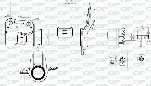 Open Parts SAB8365.31 - Амортизатор autocars.com.ua