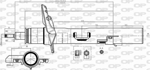 Open Parts SAB8369.32 - Амортизатор autocars.com.ua