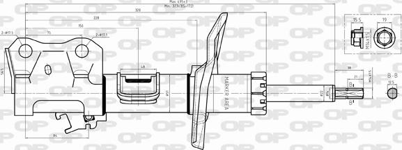 Open Parts SAB8375.31 - Амортизатор autocars.com.ua