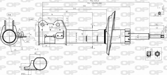 Open Parts SAB8384.31 - Амортизатор autocars.com.ua