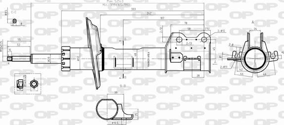 Open Parts SAB8392.31 - Амортизатор autocars.com.ua