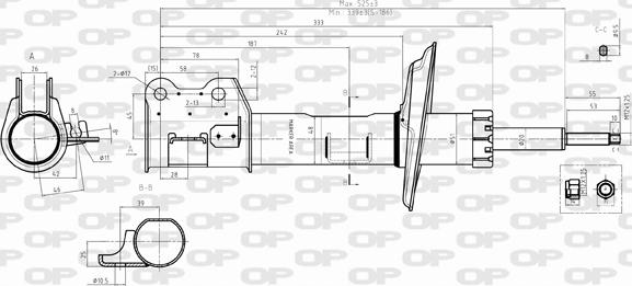 Open Parts SAB8393.31 - Амортизатор autocars.com.ua