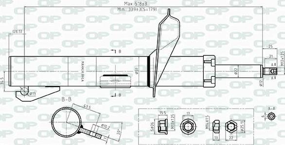 Open Parts SAB8403.31 - Амортизатор autocars.com.ua