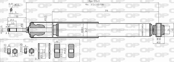 Open Parts SAB8411.32 - Амортизатор autocars.com.ua