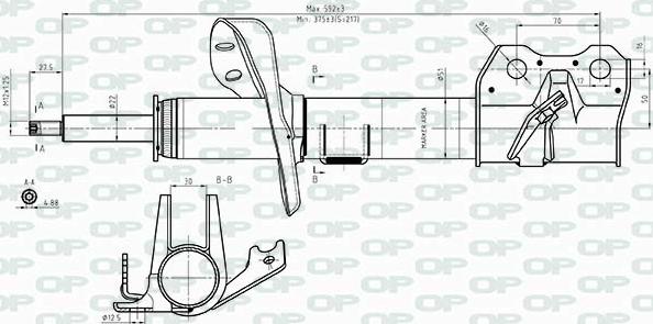 Open Parts SAB8415.31 - Амортизатор autocars.com.ua