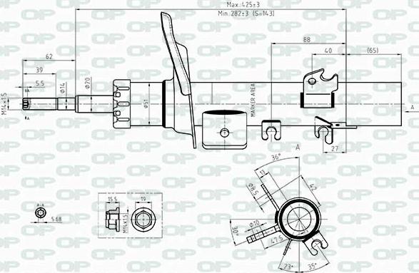 Open Parts SAB8418.31 - Амортизатор autocars.com.ua