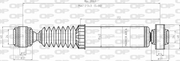 Open Parts SAB8420.12 - Амортизатор autocars.com.ua