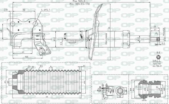 Open Parts SAB8446.31 - Амортизатор autocars.com.ua