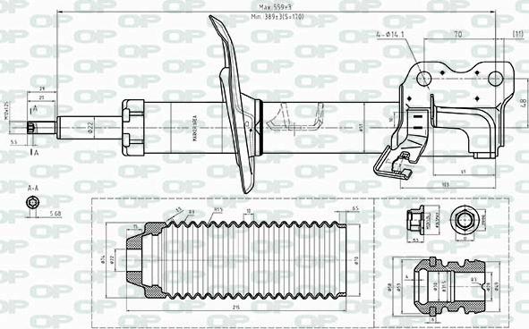 Open Parts SAB8447.31 - Амортизатор autocars.com.ua