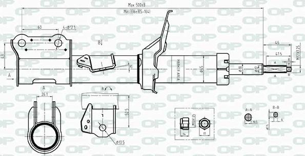 Open Parts SAB8451.31 - Амортизатор autocars.com.ua