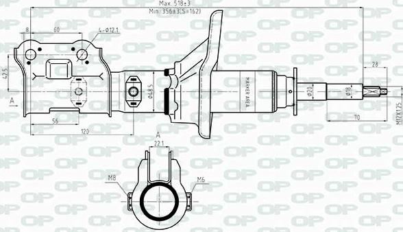 Open Parts SAB8479.31 - Амортизатор autocars.com.ua