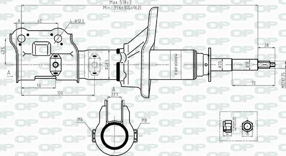 Open Parts SAB8480.31 - Амортизатор autocars.com.ua